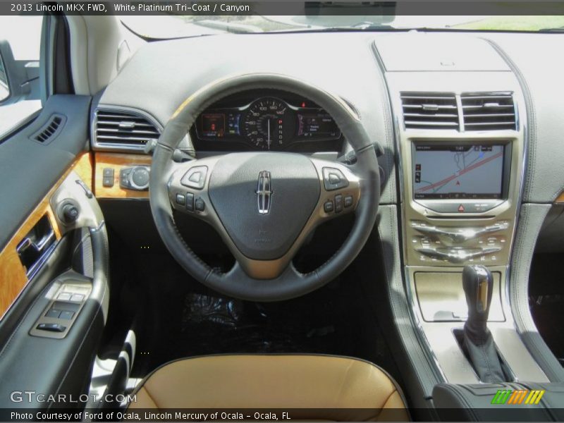 White Platinum Tri-Coat / Canyon 2013 Lincoln MKX FWD