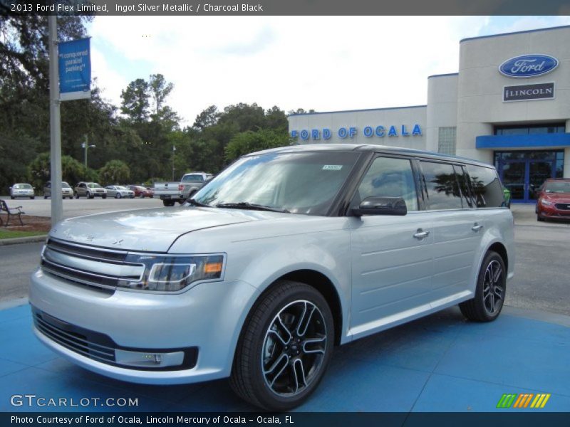 Ingot Silver Metallic / Charcoal Black 2013 Ford Flex Limited
