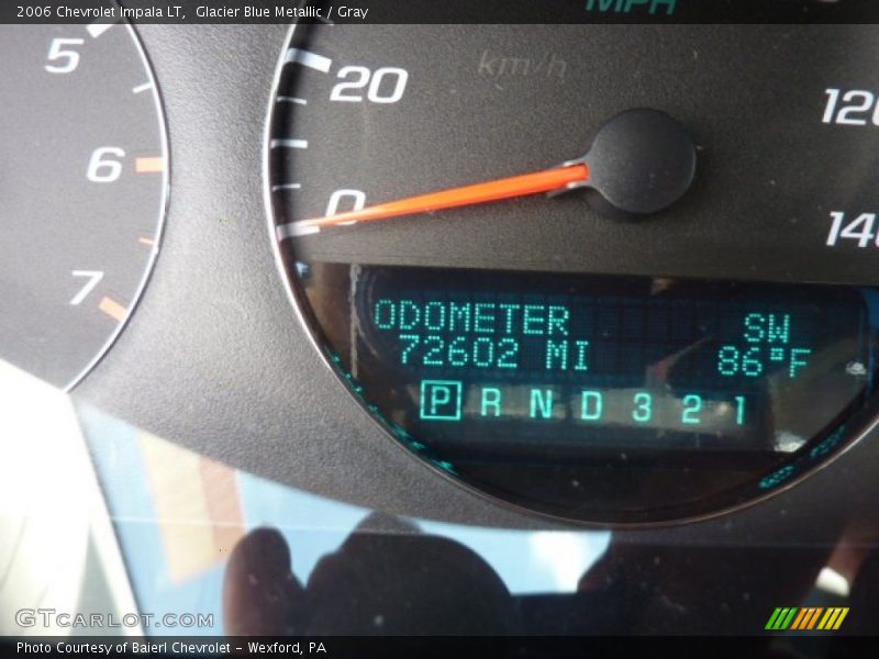 Glacier Blue Metallic / Gray 2006 Chevrolet Impala LT