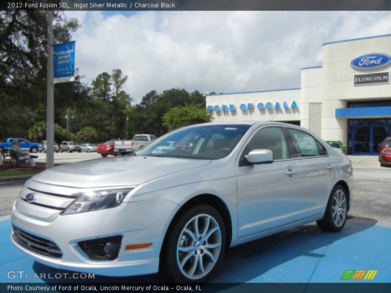 Ingot Silver Metallic / Charcoal Black 2012 Ford Fusion SEL