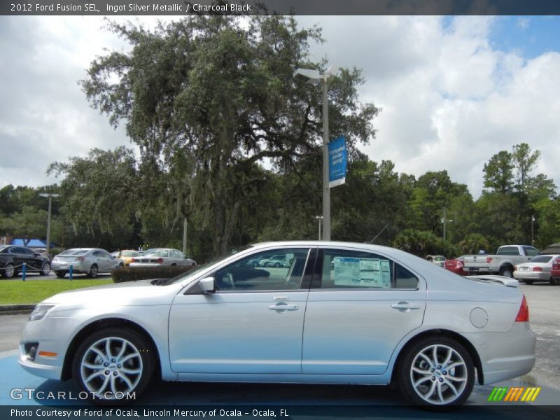 Ingot Silver Metallic / Charcoal Black 2012 Ford Fusion SEL
