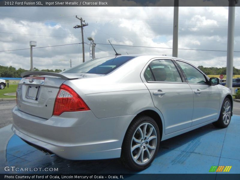 Ingot Silver Metallic / Charcoal Black 2012 Ford Fusion SEL