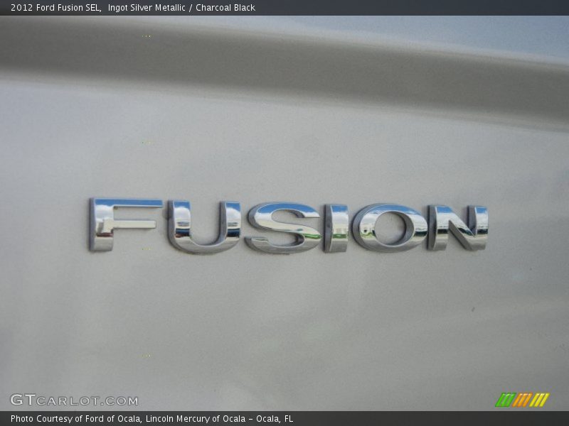 Ingot Silver Metallic / Charcoal Black 2012 Ford Fusion SEL