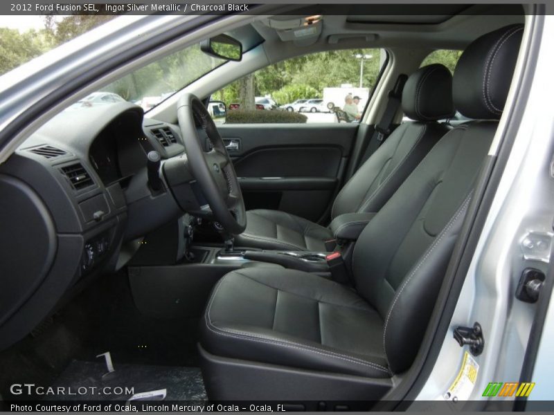 Ingot Silver Metallic / Charcoal Black 2012 Ford Fusion SEL