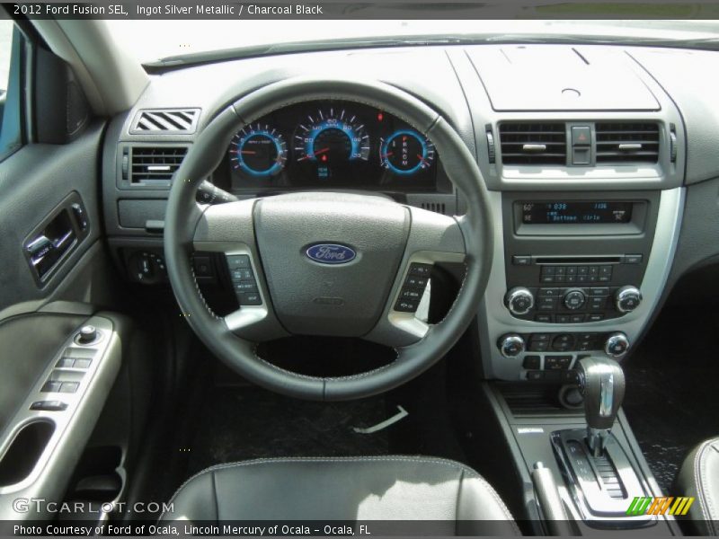 Ingot Silver Metallic / Charcoal Black 2012 Ford Fusion SEL