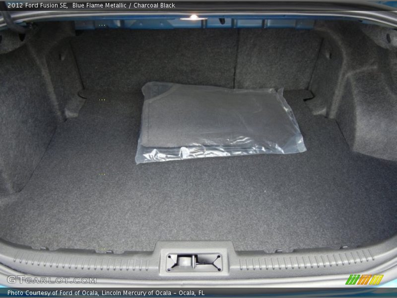 Blue Flame Metallic / Charcoal Black 2012 Ford Fusion SE