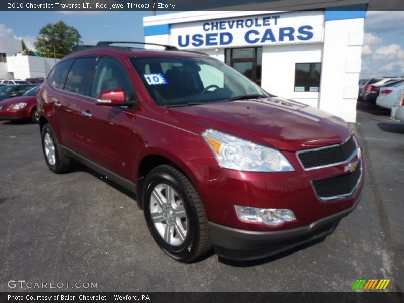 Red Jewel Tintcoat / Ebony 2010 Chevrolet Traverse LT