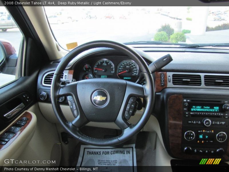 Deep Ruby Metallic / Light Cashmere/Ebony 2008 Chevrolet Tahoe LT 4x4