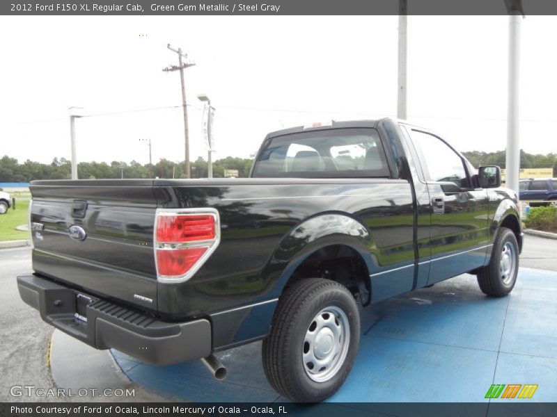 Green Gem Metallic / Steel Gray 2012 Ford F150 XL Regular Cab