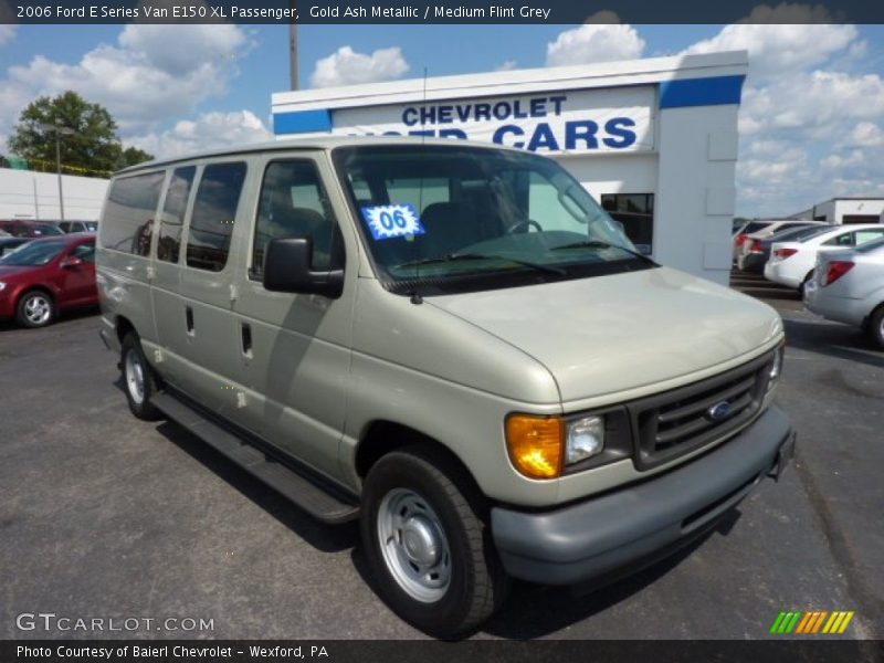 Gold Ash Metallic / Medium Flint Grey 2006 Ford E Series Van E150 XL Passenger