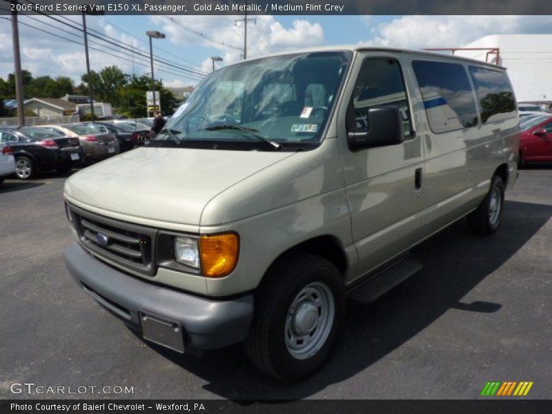 Gold Ash Metallic / Medium Flint Grey 2006 Ford E Series Van E150 XL Passenger