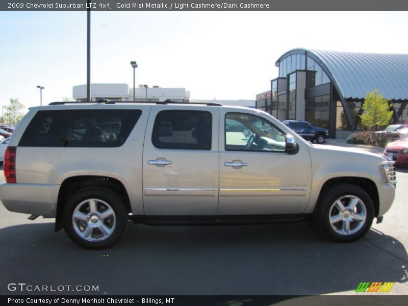 Gold Mist Metallic / Light Cashmere/Dark Cashmere 2009 Chevrolet Suburban LTZ 4x4