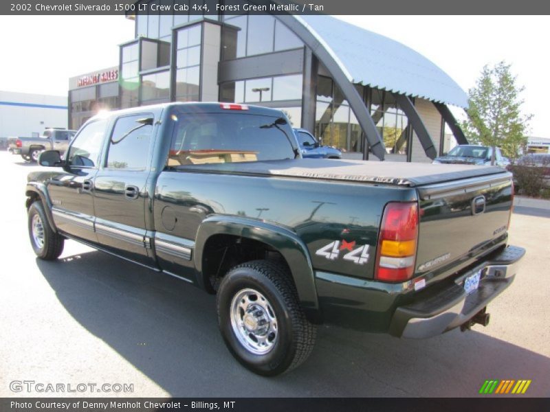 Forest Green Metallic / Tan 2002 Chevrolet Silverado 1500 LT Crew Cab 4x4