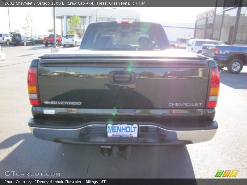 Forest Green Metallic / Tan 2002 Chevrolet Silverado 1500 LT Crew Cab 4x4