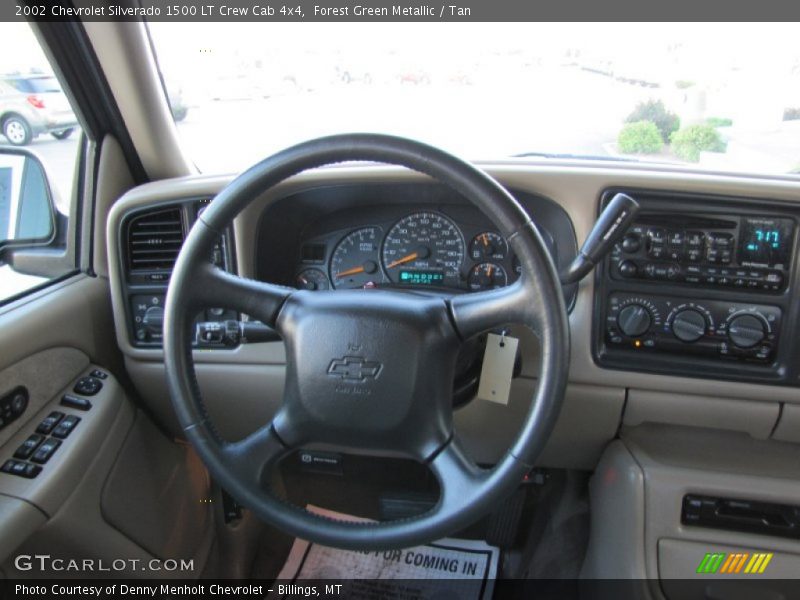 Forest Green Metallic / Tan 2002 Chevrolet Silverado 1500 LT Crew Cab 4x4