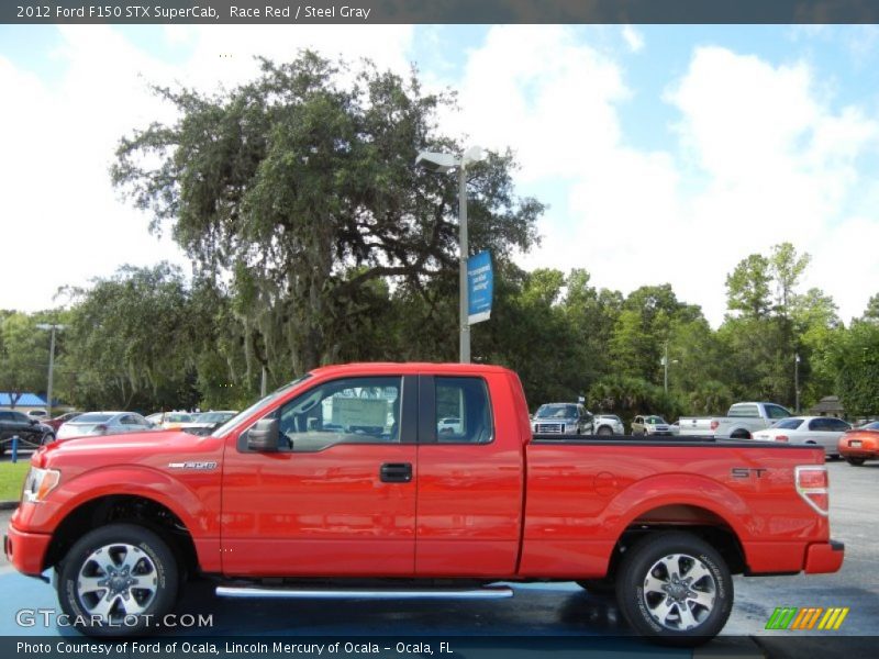 Race Red / Steel Gray 2012 Ford F150 STX SuperCab