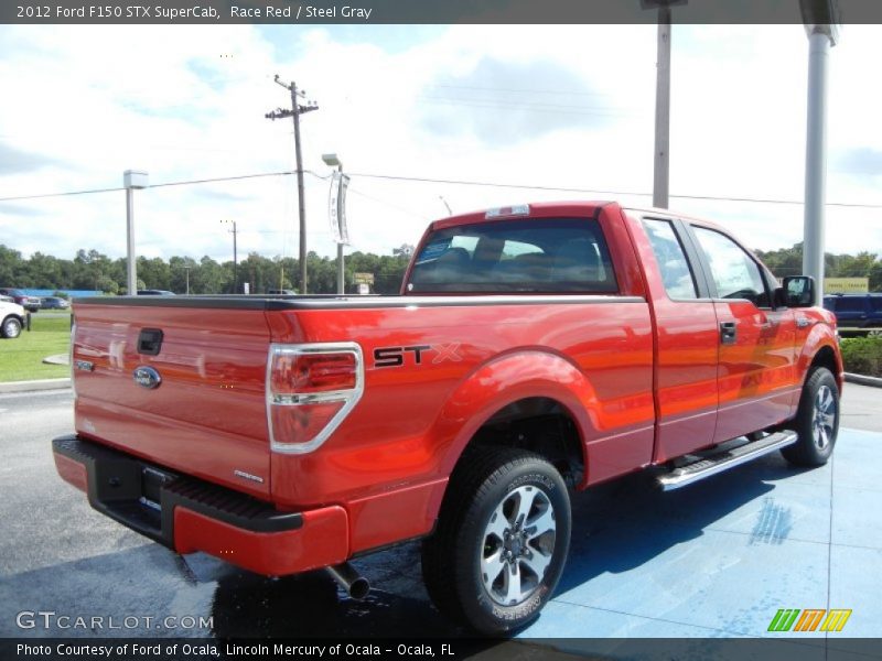 Race Red / Steel Gray 2012 Ford F150 STX SuperCab