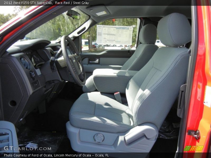 Race Red / Steel Gray 2012 Ford F150 STX SuperCab