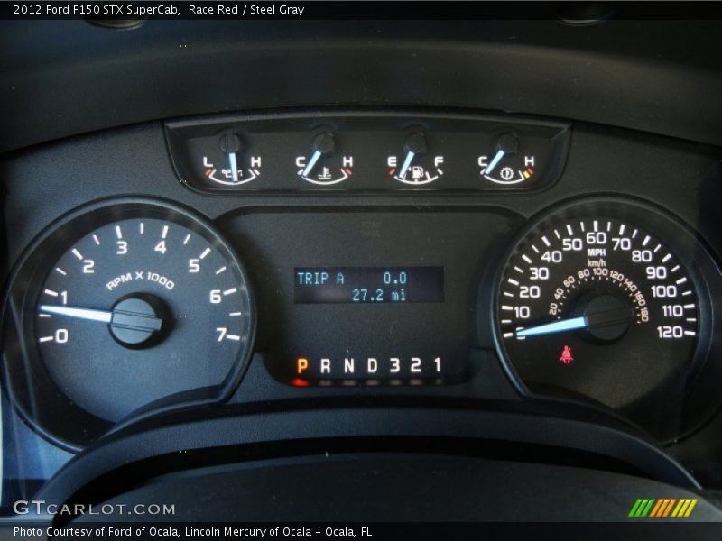 Race Red / Steel Gray 2012 Ford F150 STX SuperCab