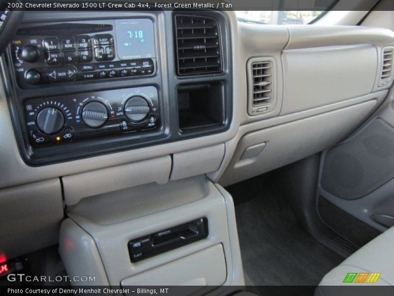 Forest Green Metallic / Tan 2002 Chevrolet Silverado 1500 LT Crew Cab 4x4
