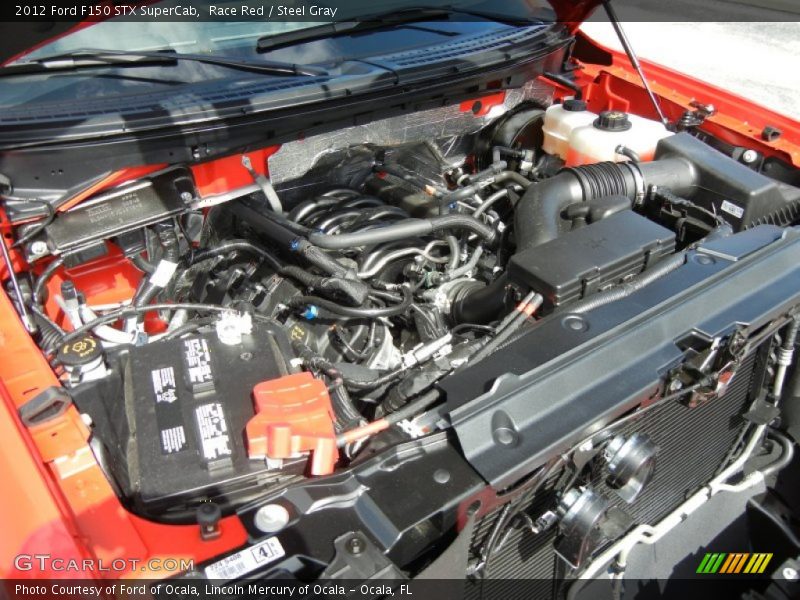 Race Red / Steel Gray 2012 Ford F150 STX SuperCab
