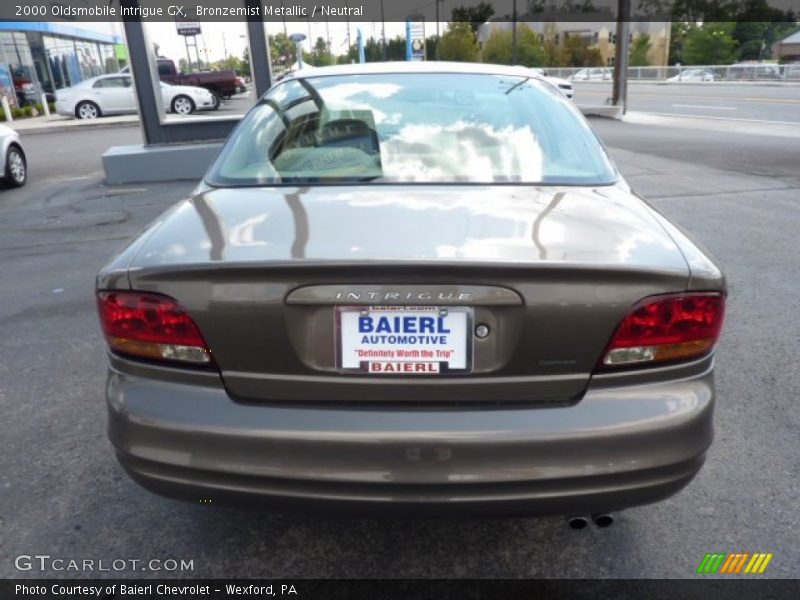 Bronzemist Metallic / Neutral 2000 Oldsmobile Intrigue GX