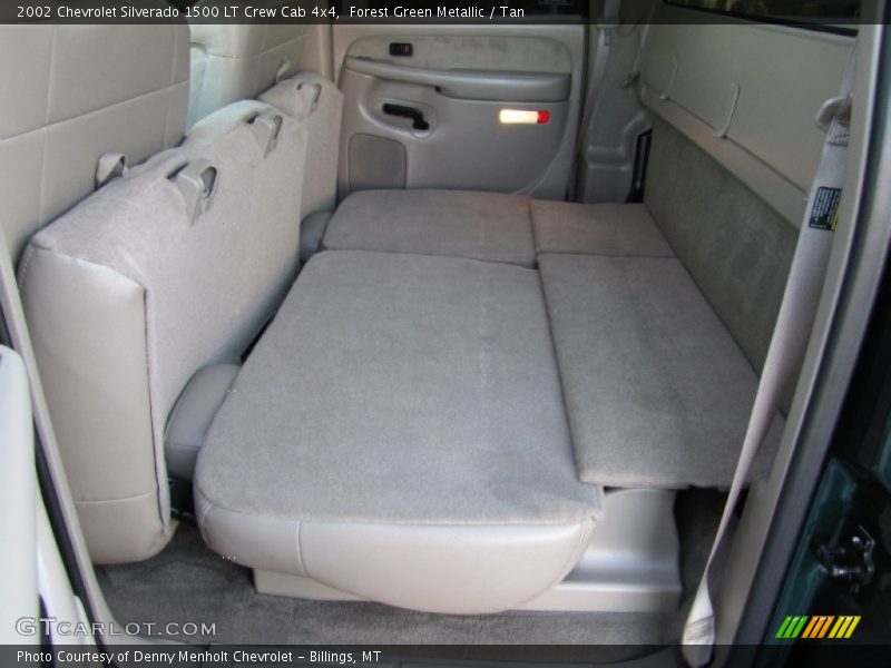 Forest Green Metallic / Tan 2002 Chevrolet Silverado 1500 LT Crew Cab 4x4