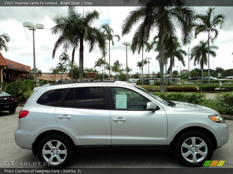 Bright Silver / Gray 2007 Hyundai Santa Fe Limited