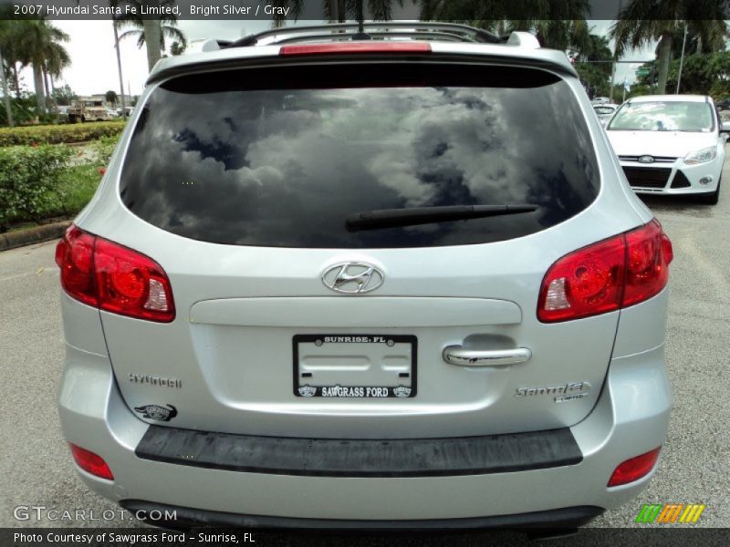 Bright Silver / Gray 2007 Hyundai Santa Fe Limited