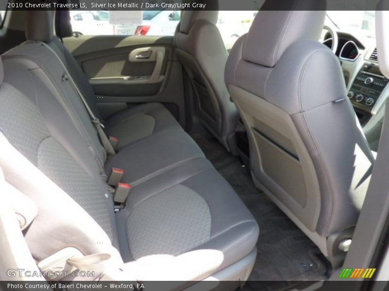 Silver Ice Metallic / Dark Gray/Light Gray 2010 Chevrolet Traverse LS