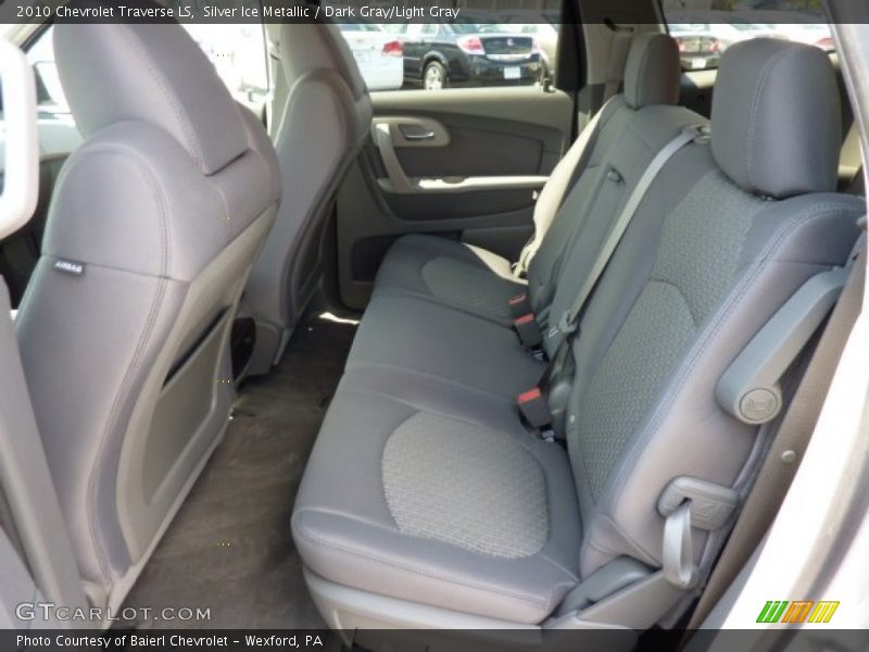 Silver Ice Metallic / Dark Gray/Light Gray 2010 Chevrolet Traverse LS