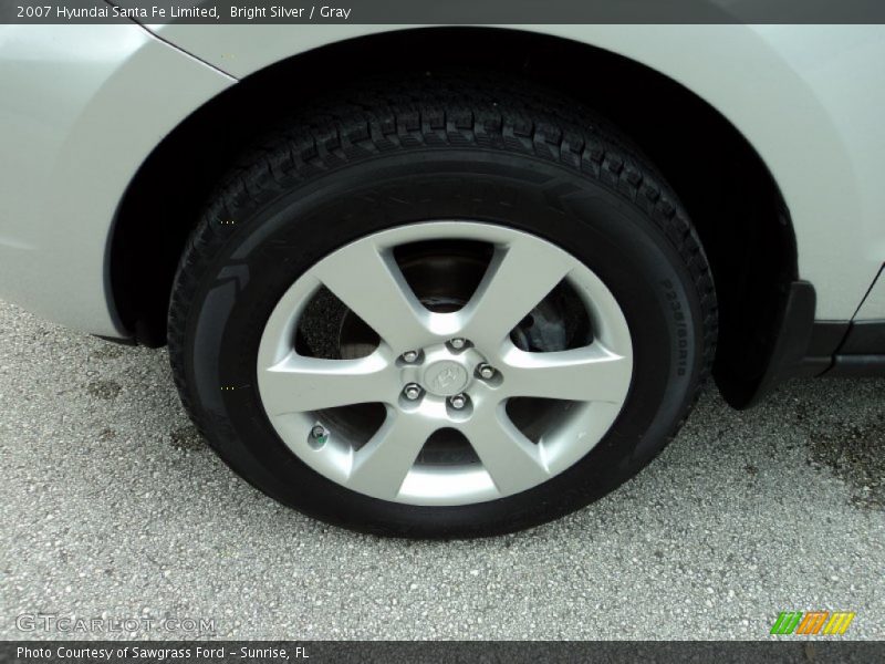 Bright Silver / Gray 2007 Hyundai Santa Fe Limited
