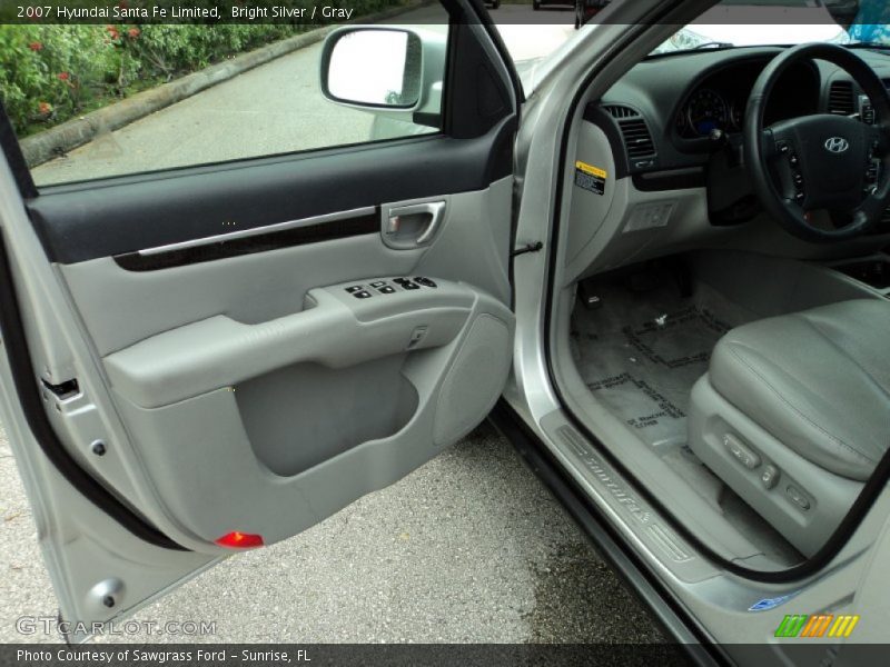 Bright Silver / Gray 2007 Hyundai Santa Fe Limited