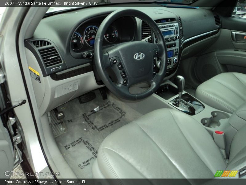Bright Silver / Gray 2007 Hyundai Santa Fe Limited
