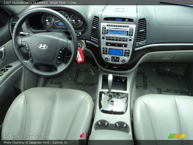 Bright Silver / Gray 2007 Hyundai Santa Fe Limited