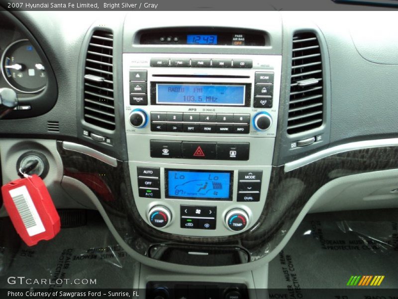 Bright Silver / Gray 2007 Hyundai Santa Fe Limited