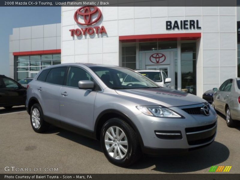 Liquid Platinum Metallic / Black 2008 Mazda CX-9 Touring