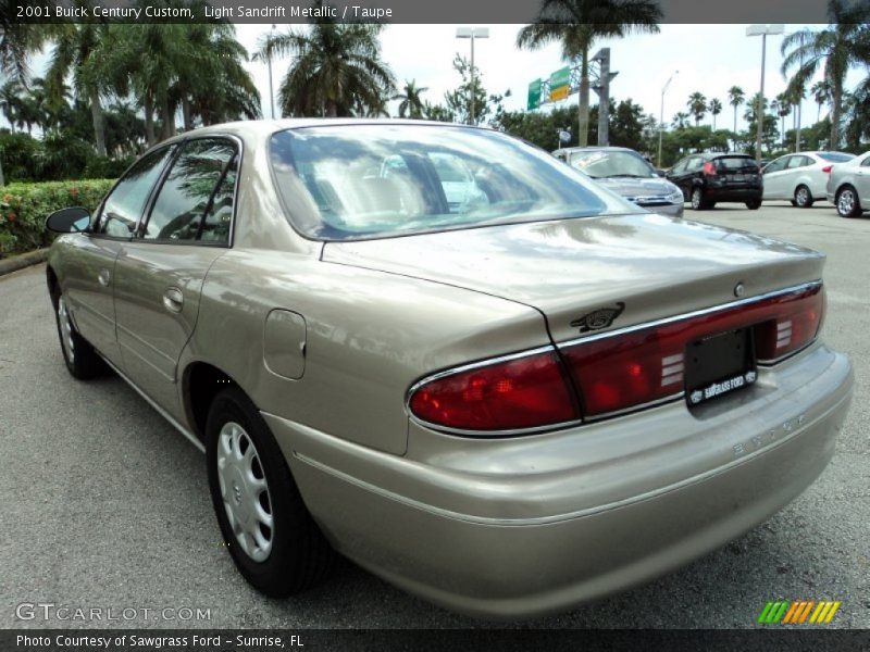 Light Sandrift Metallic / Taupe 2001 Buick Century Custom