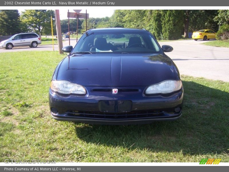 Navy Blue Metallic / Medium Gray 2002 Chevrolet Monte Carlo LS