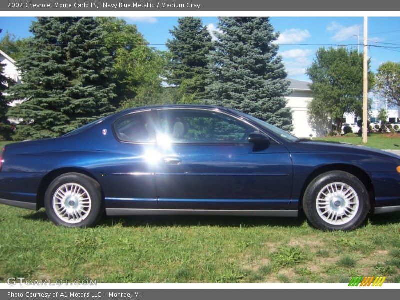 Navy Blue Metallic / Medium Gray 2002 Chevrolet Monte Carlo LS