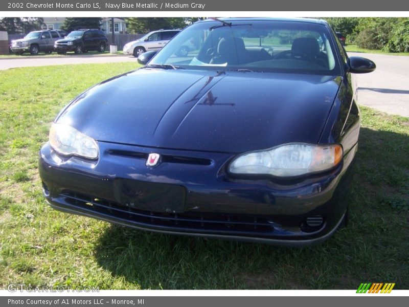 Navy Blue Metallic / Medium Gray 2002 Chevrolet Monte Carlo LS