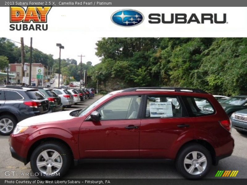Camellia Red Pearl / Platinum 2013 Subaru Forester 2.5 X