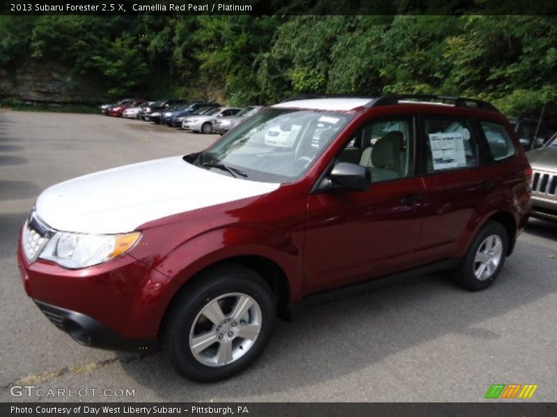 Camellia Red Pearl / Platinum 2013 Subaru Forester 2.5 X