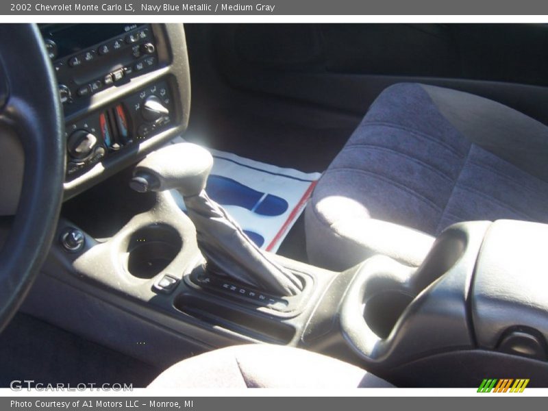 Navy Blue Metallic / Medium Gray 2002 Chevrolet Monte Carlo LS