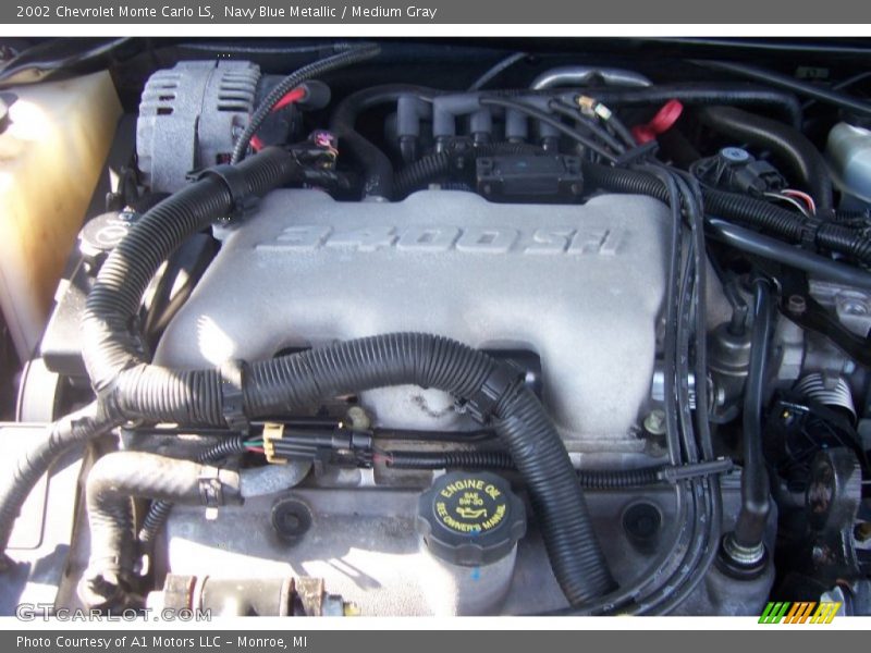 Navy Blue Metallic / Medium Gray 2002 Chevrolet Monte Carlo LS