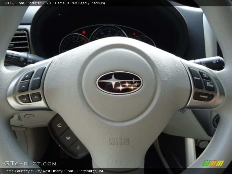 Camellia Red Pearl / Platinum 2013 Subaru Forester 2.5 X