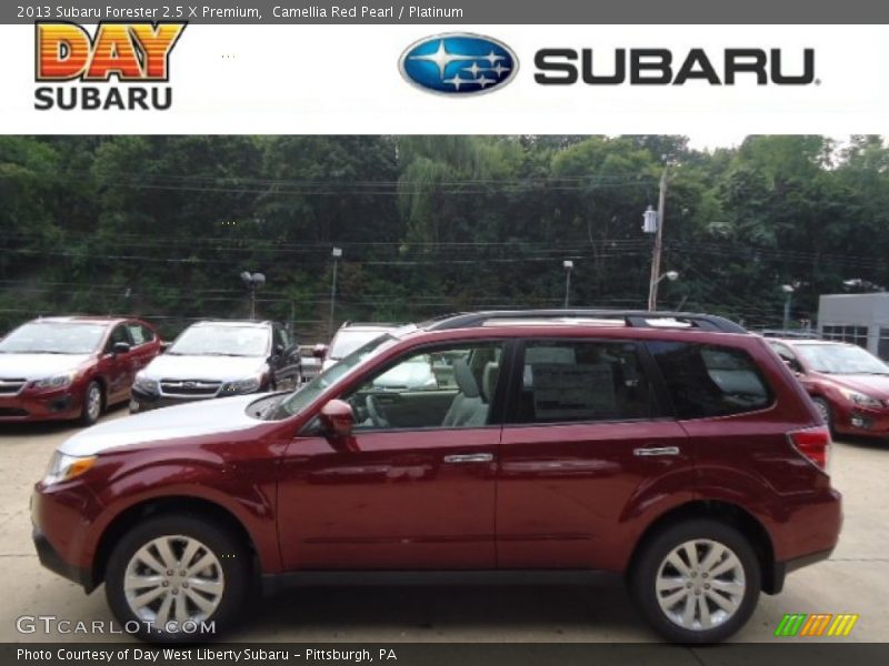 Camellia Red Pearl / Platinum 2013 Subaru Forester 2.5 X Premium