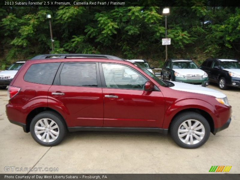 Camellia Red Pearl / Platinum 2013 Subaru Forester 2.5 X Premium