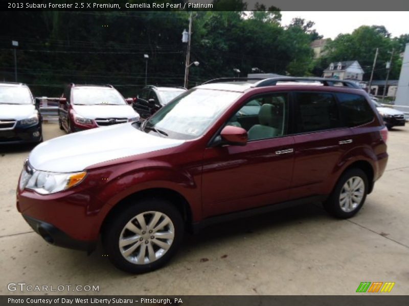 Camellia Red Pearl / Platinum 2013 Subaru Forester 2.5 X Premium