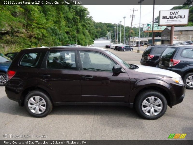 Deep Cherry Pearl / Black 2013 Subaru Forester 2.5 X